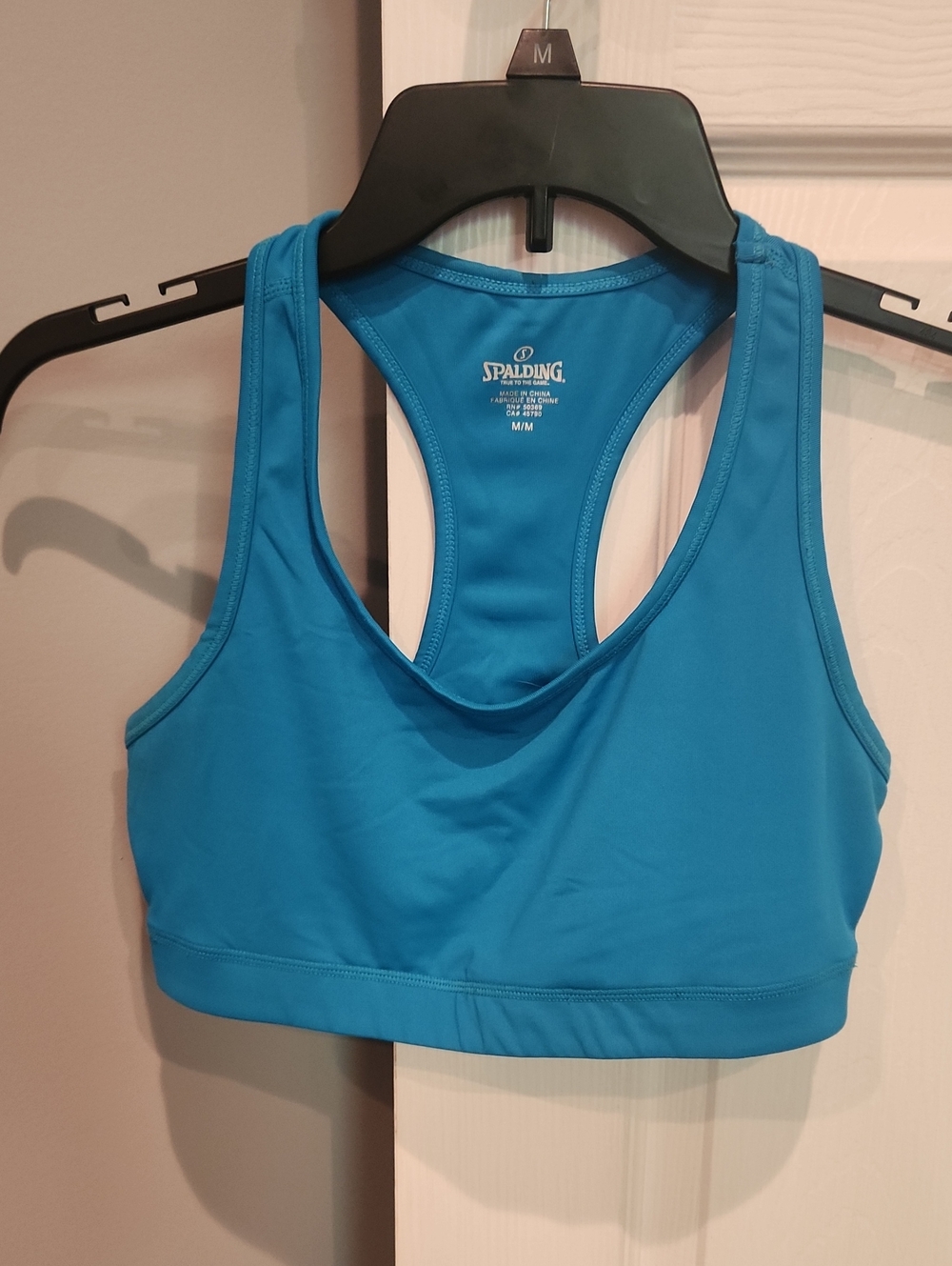 Spalding Women's Racerback Sports Bra - Turquoise